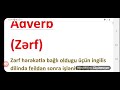 İngilis dili sade izah(zərf- Adverb)