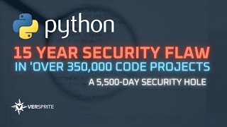 Python 15-Year Tarfile Flaw In Over 350,000 Code Projects | Tony UV