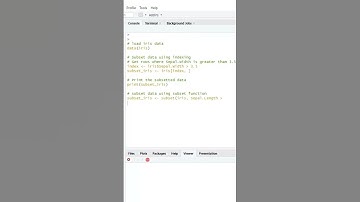 Data subsetting in R: Using indexing and subset function