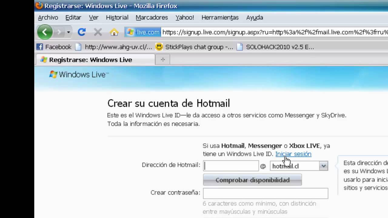 Crear Otra Cuenta De Hotmail YouTube Crear otra cuenta de hotmail youtube