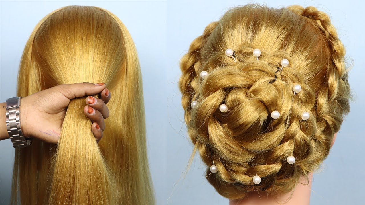 Very Easy Hairstyle For Festival Party Wedding Hairstyles