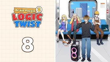 Brain Puzzle 2: Logic Twist Level 8 Subway Misconduct