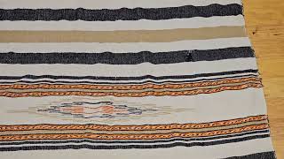 Vintage Southwestern Serape Kilim Rug, Handwoven In Mexico, The Persian Knot Gallery , Sku 2171