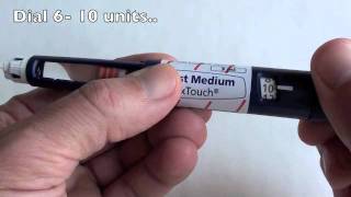 How to use FlexTouch Insulin Pen for injecting Novorapid (Novolog) and Degludec (Tresiba) Insulins