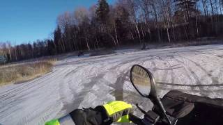 Fyrhjuling på isen januari 2017