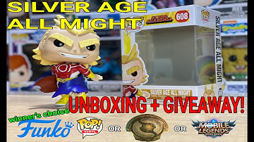 FUNKO POP! SILVER AGE ALL MIGHT - Unboxing + Giveaways