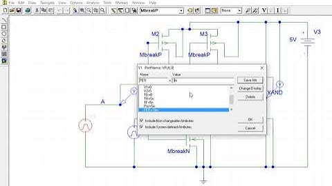 CMOS   Nand  & And  Gate | Pspice