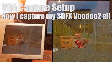 My VGA Capture setup: Avermedia Game broadcaster HD + Video Splitter, 3DFX Voodoo 2 SLI
