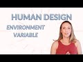 Human Design Variables: Environment