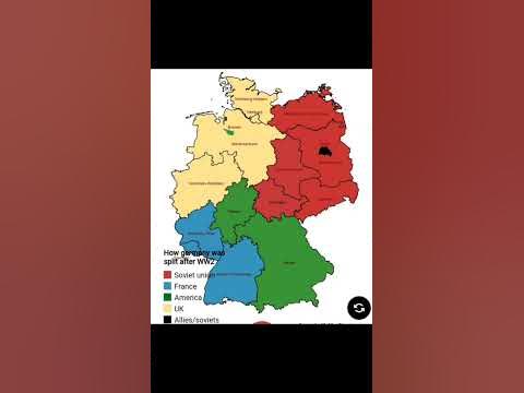 How germany was splitted after ww2 #ww2 #germany #german #split # ...