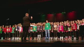 2017 Milton, Wisconsin, High School All Choirs Christmas Concert song #1, b - 20171214 200459