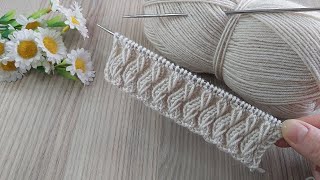 İki Şiş Kolay Örgü Yelek Model Anlatımı Easy Knitting Crochet