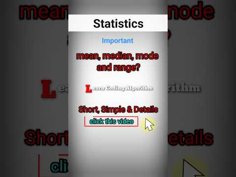 Mean, Median, Mode
