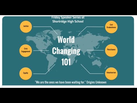 Tatjana Rebelle & Ari Beedie National Poetry Month "World Changing 101" at Shrotridge High School