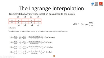 Lagrange Interpolating Polynomial