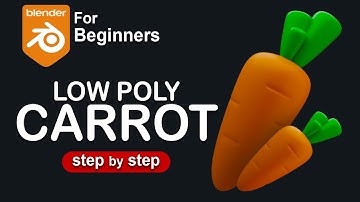 How To Create Carrot using Blender #polyeevee  #blender #blendertutorial
