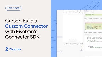 Cursor: Using AI to build a custom connector with Fivetran’s Connector SDK