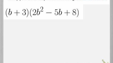 Multiply Polynomials using a vertical method