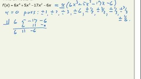 Find Zeros of Quartic Functions (cc)