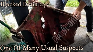 Blocked Drain 245 - 90mm pvc & bends | extremely difficult to access the area | Dig up required