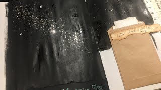 Using paint in a journal - Milky Way - 15 minute journal page challenge | 3 paint