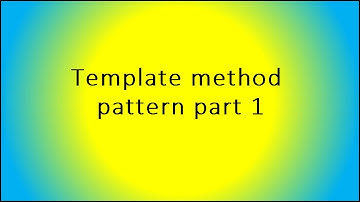 Template method pattern part 1