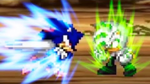 Shadic Vs Aeon (Sonic Sprite Animation)