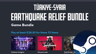 Hurry Up! Türkiye-Syria Earthquake Relief Humble Bundle! 72 Items!