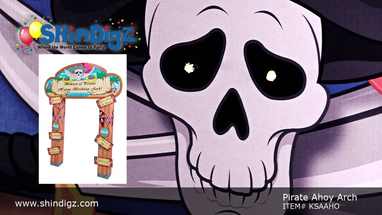 Pirate Ahoy Arch - KSAAHO - Shindigz Pirate Party Decorations