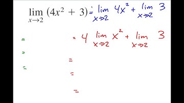 AP Calculus - 2.3 - Evaluating Limits Analytically - 2. Properties of Limits