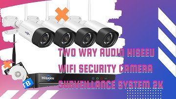 💛Two Way Audio Hiseeu WiFi Security Camera Surveillance System 2K Waterproof Motion Alert