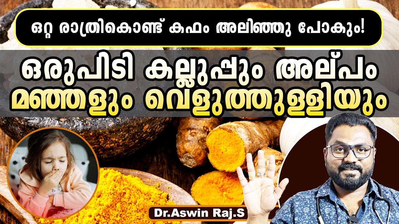 ഒരുപിടി കല്ലുപ്പും മഞ്ഞളും വെളുത്തുള്ളിയും! കഫക്കെട്ട് ഒറ്റരാത്രികൊണ്ട് മാറും | Home Remedy Phlegm