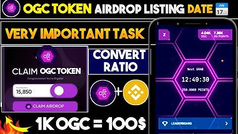 Ogc Listing Today Update | Ogc Withdrawal Update | Ogc token claim Update | Ogc token listing date