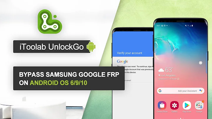 100% Work! All Samsung Bypass Google Lock FRP on Android 6/9/10 | iToolab UnlockGo