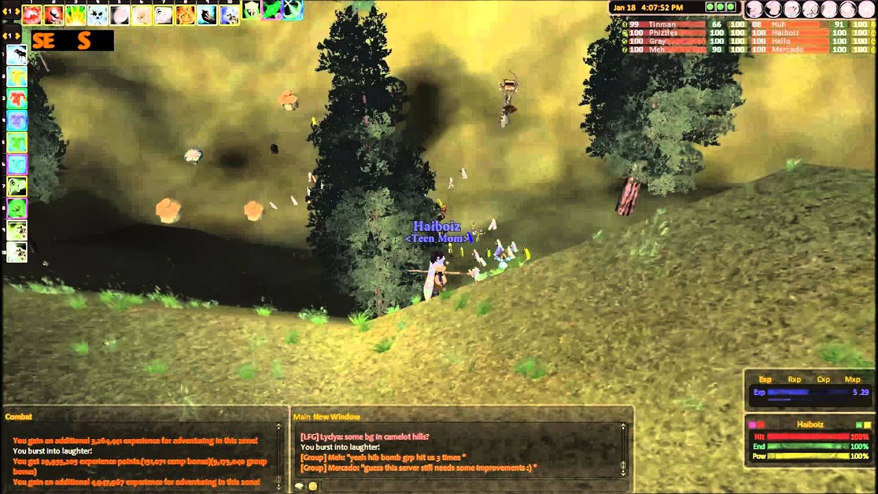 Daoc Camelot Origins Albion exp zerg (Albions Waterfall)