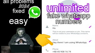Fake Whatsapp Number | Fake Whatsapp Account Kaise Banaye 2023 | How to create fake whatsapp account