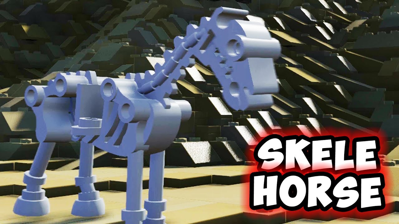 LEGO Worlds Skeleton Horse Attacks the Mystery Dungeon! 34 (Ps4