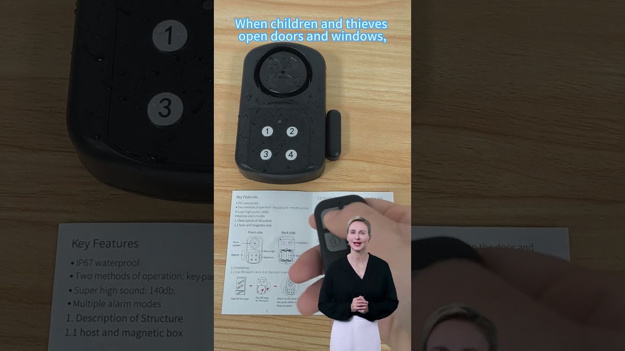 Outdoor waterproof door/gate alarm 