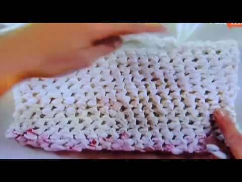 Cómo hacer una bolsa con bolsas de plástico recicladas