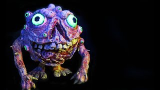 Sculpting The CUTEST Bone-Gnawing Ghoul From Air Dry Clay!
