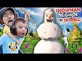 HELLO NEIGHBOR CHRISTMAS MOD! Snowmen in APRIL?  Amazing Frog Teleport  (FGTEEV Duddz & Shawn)