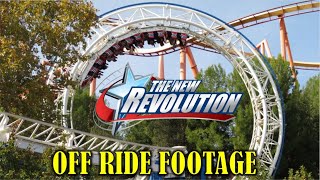 Revolution at Six Flags Magic Mountain Off-Ride Footage (No Copyright)