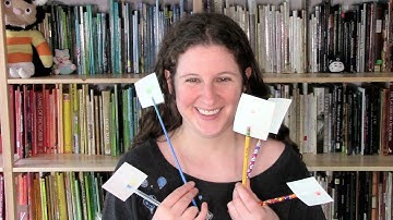 Easy Spinning Optical Illusion Pencil Toppers -Thaumatrope- Creativity Time with Julia Major