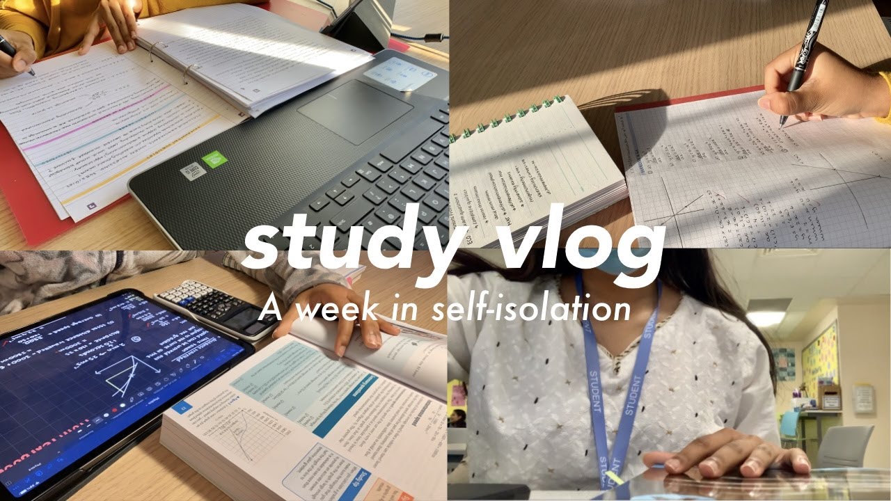 Study vlog  My student life with lots of studying, online classes