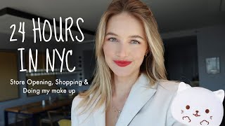 24 hours in NYC - Miniso store opening, Make up Look & Croissant Tasting | Sanne Vloet