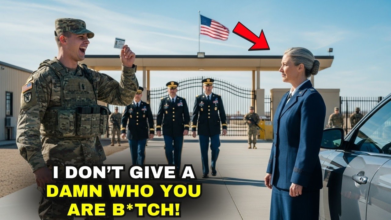 Base Guard Refused to Check Her ID 5 Minutes Later, 3 Generals Arrived to Help Her.....