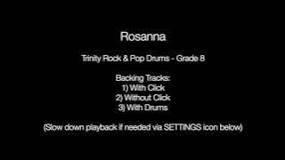 Rosanna by Toto - Backing Track for Drums (Trinity Rock & Pop - Grade 8)