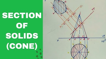 Section of solids ( cone ) | EG | Tamil