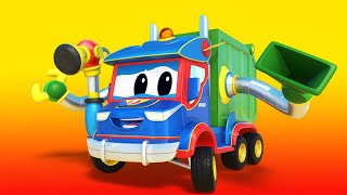 رسوم متحركة للشاحنات للصغار شاحنة القمامة الخارقة ضد آلة الايس كريم !الشاحنة الخارقة
