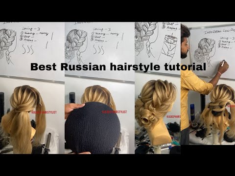 Best Russian hairstyle tutorial for beginners||by kuldeep hairstylist || new btach 14 dec 8527622812
